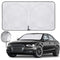 Windshield Sun Shade - Car Sun Shade Windshield, Foldable UV Ray Reflector Car Shade Front Windshield, Sun Visor for Car Keeps Your Vehicle Cool, for Most Sedans SUV and Trucks - Medium 59 x 31.5 in