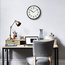 SEIKO 12 Inch Business Wall Clock, Black