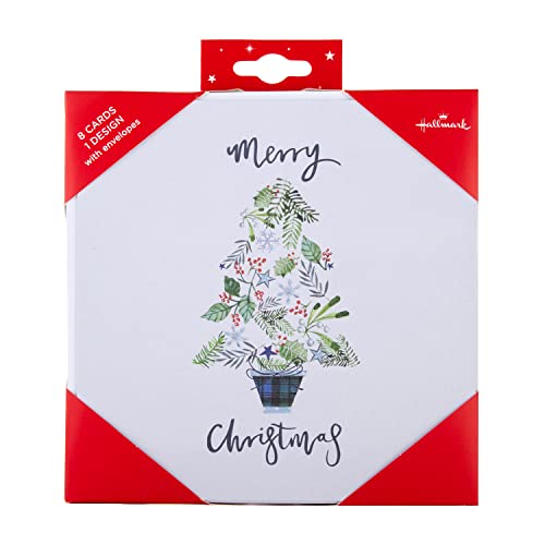 Hallmark Christmas Cards, Traditional Tree Design, Pack of 8