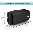 ProCase Pencil Case, Big Capacity Pen Holder Bag Pouch College School Supplies Stationery Storage Office Desk Organizer with Zipper for Student Teen Girl Boy Adult –Black