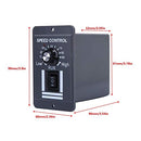 12-60V 40A PWM DC Motor Speed Controller, Brush Motor Speed Controller CW CCW Reversible Switch, Electrical Motor Controls