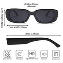 Tskestvy 4 Pieces Retro Sunglasses Vintage Sunglasses Small Square Rectangle 90s Glasses Trendy Y2K for Women Aesthetic, A, One size fits all