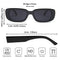 Tskestvy 4 Pieces Retro Sunglasses Vintage Sunglasses Small Square Rectangle 90s Glasses Trendy Y2K for Women Aesthetic, A, One size fits all