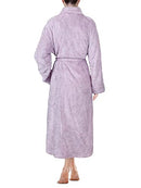 PAVILIA Premium Womens Plush Soft Robe Fluffy, Warm, Fleece Sherpa Shaggy Bathrobe, Lavender, Small-Medium