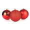 10cm/6Pcs Christmas Baubles Shatterproof Red, Christmas Tree Decorations Ball Ornaments Balls Xmas Hanging Decorations Holiday Decor - Shiny,Matte,Glitter