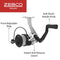Zebco Roam Spinning Reel and 2-Piece Fishing Rod Combo, Durable Fiberglass Rod with ComfortGrip Handle, Right or Left-Hand Interchangeable Retrieve, Pink