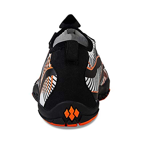 WateLves Water Shoes for Men Women Barefoot Quick-Dry Aqua Sock Outdoor Athletic Sport Shoes Kayaking Boating Hiking Surfing Walking, M-white, 11.5 Women/10.5 Men