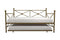 DHP Lina Metal Daybed with Trundle, Full Size Sofa Bed Frame, Gold