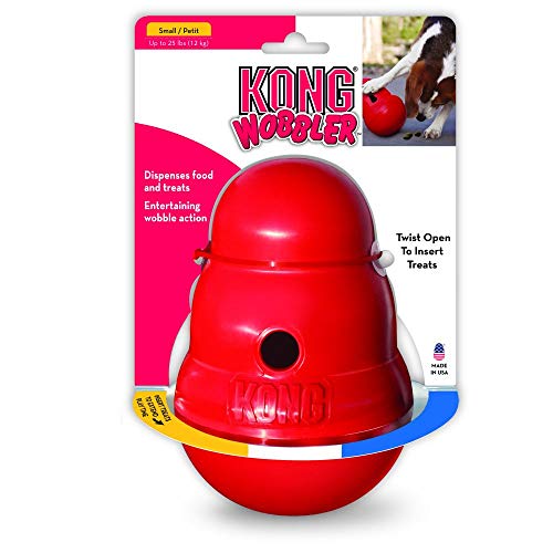 KONG - Wobbler - Interactive Treat Dispensing Dog Toy, Dishwasher Safe - for Small Dogs