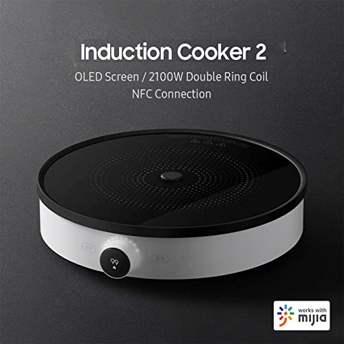 Xiao Mi MIJIA Portable Induction Cooktop, 2100W Sensor Touch Electric Induction Cooker Cooktop with LED Display, 10 Power Setting, Countertop Burner for home Cooking
