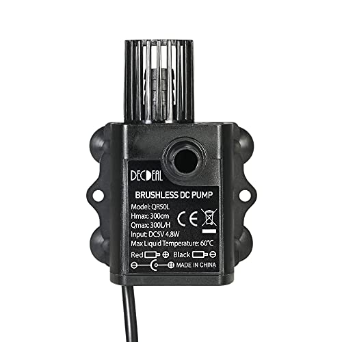 ZIEM Ultra-Quiet Mini USB DC5V 4.8W 300L/H Lift 300cm Brushless Water Pump Waterproof Submersible Fountain with Flow Adjustment Function