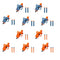 NERF Elite - Ace SD-1 Party Pack - 10 Blasters and 20 Official Nerf Elite Darts - 2 Colours to Create Teams - Amazon Exclusive - Outdoor Games and Toys for Kids - Boys and Girls - F2826 - Ages 8+