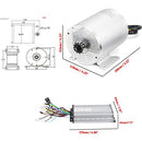 36V Electric Brushless DC Motor Kits 1000W BLDC Mid Motor 3100RPM 27.7A with 30A Speed Controller Handlebar Twist Grip Throttle Go Kart Motor Kit