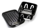 Camco Durable Mini Dish Drainer Rack and Tray Perfect for RV Sinks, Marine Sinks, and Compact Kitchen Sinks- Black (43512)