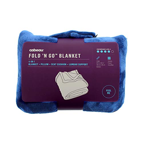 Cabeau Fold 'n Go Travel Blanket - Royal