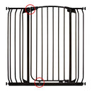 Dreambaby Chelsea Xtra-Tall Security Gate and Extension Set, Black, 3 Count
