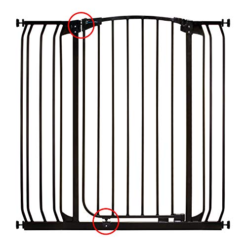 Dreambaby Chelsea Xtra-Tall Security Gate and Extension Set, Black, 3 Count