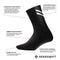 Mens Aeroswift 1 Pack Performance Athletic Compression Reflective Running Gym Cycling Anti-Odor Crew Socks