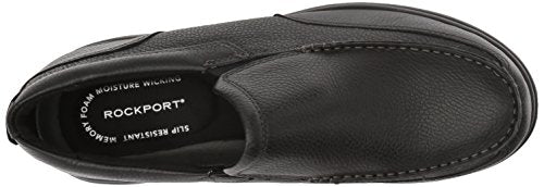 ROCKPORT Men's Eureka Plus Slip on Oxford, Black, 10.5 US Wide