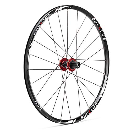 【US Stock】 26/27.5/29" Mountain Bike Wheelset, Carbon Hub MTB Wheels Quick Release Disc Brakes, 24H Low-Resistant Flat Spokes Bike Wheel fit 7-11 Speed Cassette MTB Wheelset