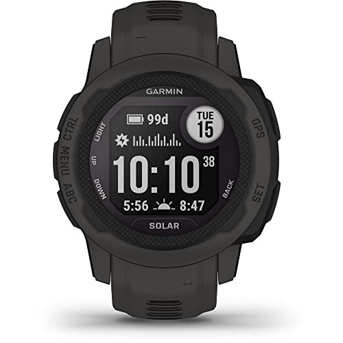 Garmin 010-02564-10 Instinct 2S Solar 40mm GPS Smartwatch Graphite Bundle with 2 Year Premium Protection Plan