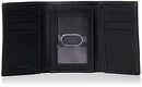 Timberland Mens Exclusive Blix Fine Leather Trifold Wallet, Black, One Size US, Black, One Size