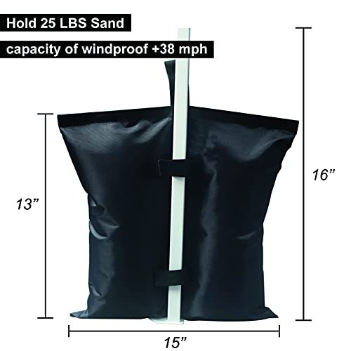 ABCCANOPY Outdoor Gazebo Weight Bags for Instant Pop up Folding Marquee Party Stall Tent Leg Weights,Gazebo Sand Bags 4pcs-Pack