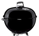 Weber Bar-B-Kettle Charcoal Barbecue, 57cm | BBQ Grill with Lid Cover, Tripod Stand & Wheels | Freestanding Outdoor Oven & Cooker with Porcelain-Enamelled Bowl - Black (1331004)