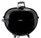 Weber Bar-B-Kettle Charcoal Barbecue, 57cm | BBQ Grill with Lid Cover, Tripod Stand & Wheels | Freestanding Outdoor Oven & Cooker with Porcelain-Enamelled Bowl - Black (1331004)