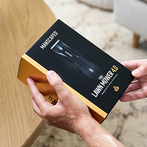 MANSCAPED™ Nuts and Bolts 4.0 Men's Grooming Kit, Includes The Lawn Mower™ 4.0 Ergonomically Designed Powerful Waterproof Trimmer, The Crop Preserver™ Ball Deodorant and Disposable Shaving Mats