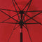 (Red) - Sunnyglade 2.7m Patio Umbrella Outdoor Table Umbrella with 8 Sturdy Ribs (Red)