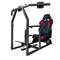 GTR Racing Simulator GTAF-BLK-S105LBKRD - GTA-F Model (Black) Triple or Single Monitor Stand with Black/Red Adjustable Leatherette Seat, Racing Simulator Cockpit Gaming Chair Single Monitor Stand