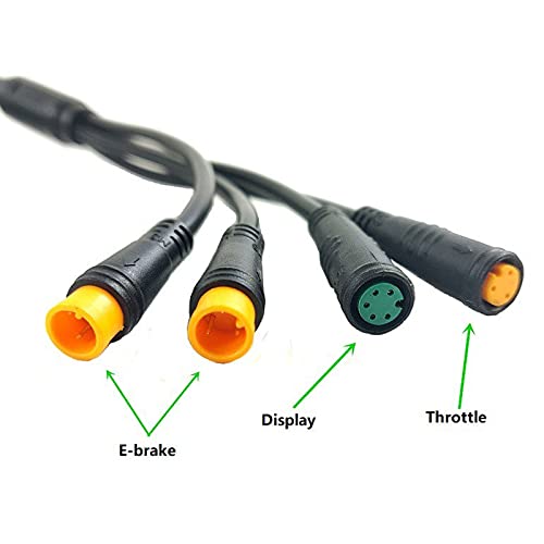 1T4 Convert Wire Electric Bike Extension Cable Electric Bike Throttle Display Light Connector