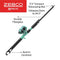 Zebco Kids Rambler Telescopic Spincast Reel and Fishing Rod Combo, 24.5-Inch to 5-Foot 3-Inch Telescopic Fishing Pole, Changeable Right- or Left-Hand Retrieve, Pre-Spooled with 8-Pound Line