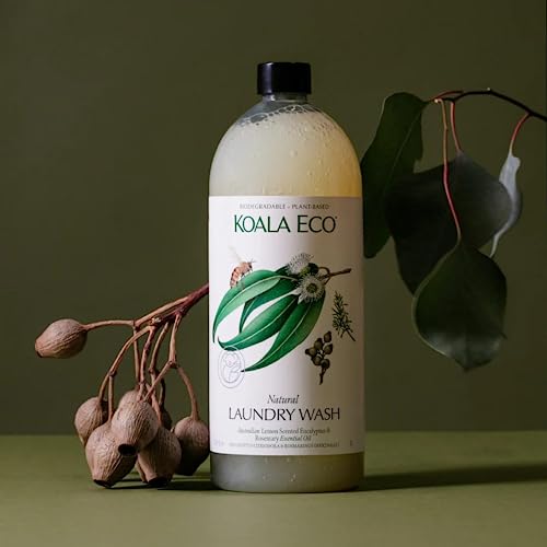 Koala Eco Natural Laundry Wash with Lemon Scented Eucalyptus & Rosemary Essential Oil - 1 L