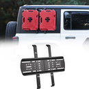 Rear Window Storage Panel Kit Compatible with Wrangler JL, Mounting Plate Kits for Recovery Traction Boards Mount Gas Can Mount