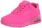 Skechers Women's Uno - Night Shades Sneaker, Hot Pink, US 8