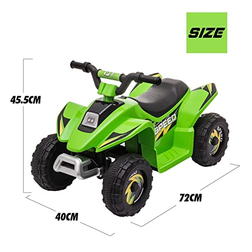 6V Kids Electric Car Ride On Toy Car ATV Quad Bike 4 Wheeler Green 72x40x45.5cm