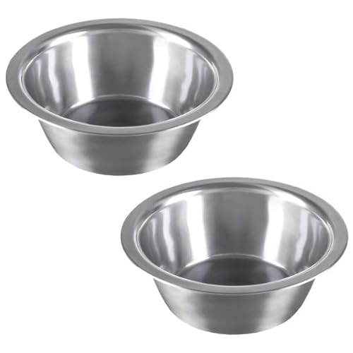 Petmaker Set of 2 Stainless-Steel Dog Bowls - Cage, Kennel, and Crate Dog Bowls Hanging for Food and Water - 8oz Each and Dishwasher Safe by