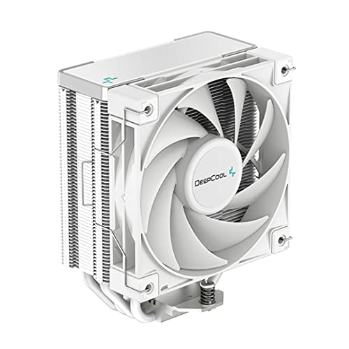 DeepCool AK400 White Performance CPU Cooler, 4 Heat Pipe Tower, High-Performance FDB Fan, 220W Heat Dissipation, Intel LGA1700/1200/1151 AMD AM4