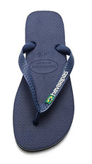 havaianas Brazil Flip Flops for Women, Navy Blue, 11-12