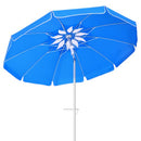 Portable Beach Umbrella for Sand: 7FT Arc Length 6.5FT Diameter Outdoor Umbrella with Anchor Heavy Duty and Adjustable Tilt Pole - UV 50+ Windproof Beach Umbrella with Carry Bag for Beach, Patio, Garden