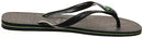 Havaianas Brasil Logo Men's Slippers, Black/black, 11/12 US