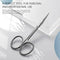 BEZOX Extra Fine Curved Cuticle Scissors, Super Thin Scissors for Cutical Care Only, Professional Manicure Small Scissors, Stainless Steel Cuticle Cutter, 1 pcs