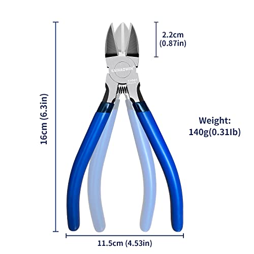 Wire Cutters 10 Pack, KAIHAOWIN 6 inch Dikes Small Wire Cutters Flush Cutters Wire Snips Clippers Diagonal Cutters Side Cutters Cutting Pliers for Crafting