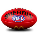 Sherrin AFL Replica Training Football, Red, Size 5