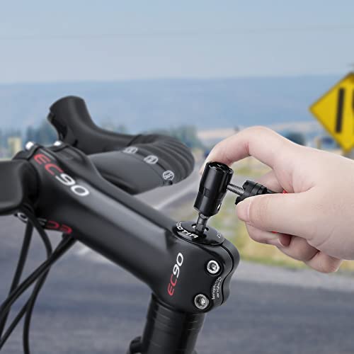 Handlebar End Plugs Multi Tools - Bar End Tool Includes Chain Tool, TORX T25, HEX 3/4/5mm - Bike Tool Kit for MTB/Road Bicycle (red)