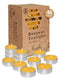 HYOOLA Beeswax Tealight Candles in Aluminum Cup - 48 Pack - 100% Pure Natural Beeswax Candles