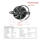 OTOM Universal Motorcycle Radiator Cooling Fan Oil Cooler Water Cooler Electric Fan 4inch 5inch For All Dirt Bike Motocross ATV (4 Inches)