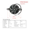 OTOM Universal Motorcycle Radiator Cooling Fan Oil Cooler Water Cooler Electric Fan 4inch 5inch For All Dirt Bike Motocross ATV (4 Inches)
